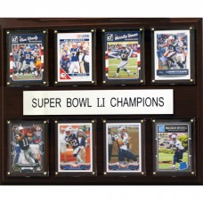 New England Patriots Super Bowl LI Champions 12 x 15 Plaque