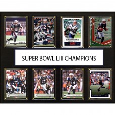 New England Patriots Super Bowl LIII Champions 12 x 15 Plaque