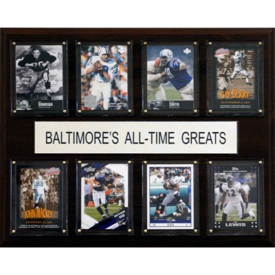Baltimore Ravens 12 x 15 All-Time Greats Plaque