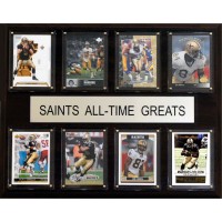 New Orleans Saints 12 x 15 All-Time Greats Plaque