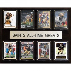 New Orleans Saints 12 x 15 All-Time Greats Plaque
