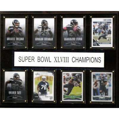 Seattle Seahawks Super Bowl XLVIII Champions 12 x 15 Plaque