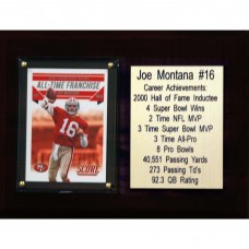 San Francisco 49ers Joe Montana 6 x 8 Plaque