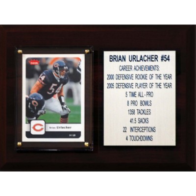 Chicago Bears Brian Urlacher 6 x 8 Plaque