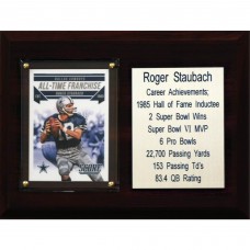 Dallas Cowboys Roger Staubach 6 x 8 Plaque