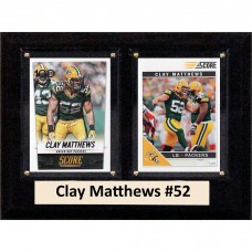 Green Bay Packers Clay Matthews 6 x 8 Plaque