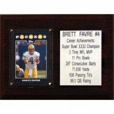 Green Bay Packers Brett Favre 6 x 8 Plaque
