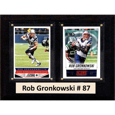 New England Patriots Rob Gronkowski 6 x 8 Plaque