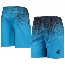 Carolina Panthers FOCO Pixel Gradient Training Shorts - Blue/Black