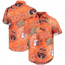Denver Broncos FOCO Thematic Button-Up Shirt - Orange