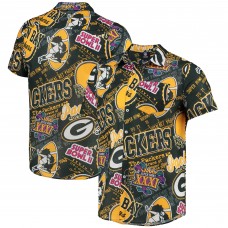 Green Bay Packers FOCO Thematic Button-Up Shirt - Green