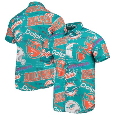 Рубашка с коротким рукавом Miami Dolphins FOCO Thematic - Aqua