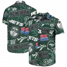 New York Jets FOCO Thematic Button-Up Shirt - Green