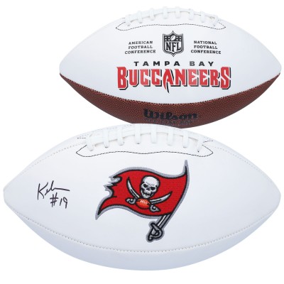 Мяч американского футбола NFL Keyshawn Johnson Tampa Bay Buccaneers Authentic Autographed Wilson