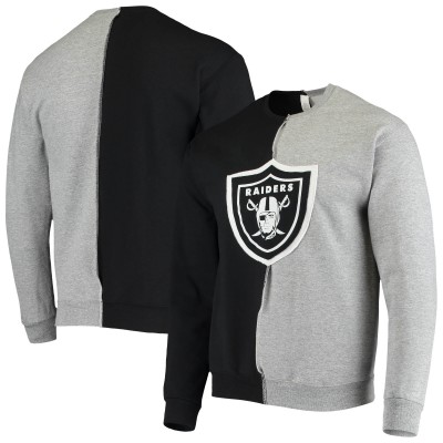Кофта Las Vegas Raiders Refried Apparel SustainableSplit Center - Black/Heather Gray