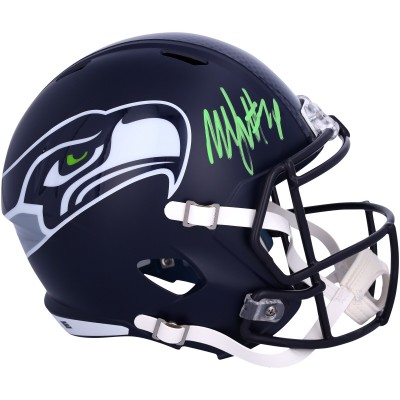 Autographed Seattle Seahawks Marshawn Lynch Fanatics Authentic Riddell Speed Replica Helmet