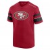 Футболка George Kittle San Francisco 49ers Hashmark Name & Number V-Neck - Scarlet