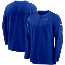 Кофта на короткой молнии Buffalo Bills Nike Sideline UV Performance - Royal