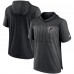 Футболка с капюшоном Atlanta Falcons Nike Performance - Heathered Charcoal/Black