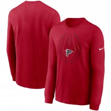 Футболка с длинным рукавом Atlanta Falcons Nike Legend Icon Performance - Red