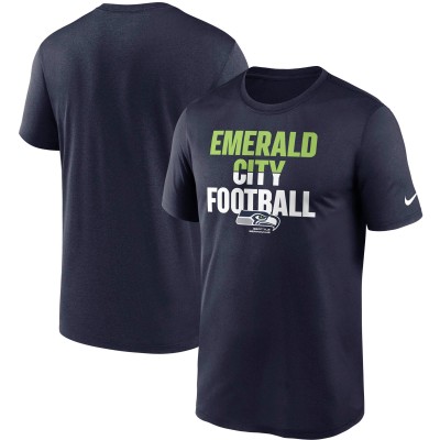 Seattle Seahawks Nike College Navy Legend Local Phrase Performance T-Shirt