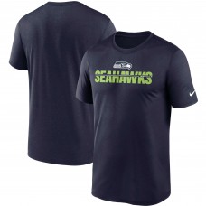 Футболка Seattle Seahawks Nike Legend Microtype Performance - Navy