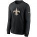Футболка с длинным рукавом New Orleans Saints Nike Primary Logo - Black