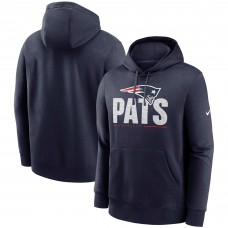 Толстовка с капюшоном New England Patriots Nike Team Impact Club - Navy