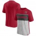Футболка Tampa Bay Buccaneers Colorblock - Red/Heathered Gray