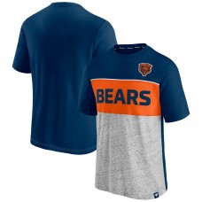 Футболка Chicago Bears Colorblock - Navy/Heathered Gray