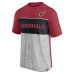 Футболка Arizona Cardinals Fanatics Cardinal/Heathered Gray Colorblock