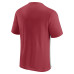 Футболка Arizona Cardinals Fanatics Cardinal/Heathered Gray Colorblock