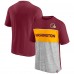Футболка Washington Football Team Colorblock - Burgundy/Heathered Gray
