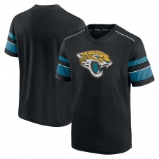 Футболка Jacksonville Jaguars Textured Hashmark V-Neck - Black