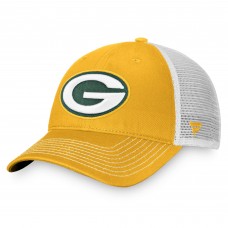 Green Bay Packers Fundamental Trucker Snapback Hat - Gold/White