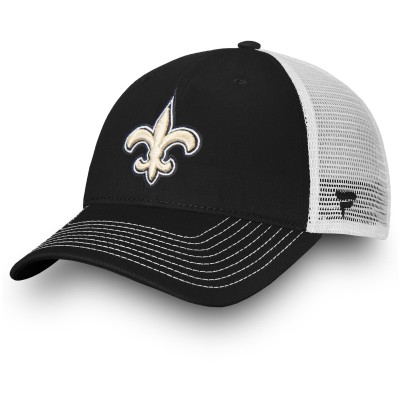 Бейсболка New Orleans Saints Fundamental Trucker Unstructured - Black/White