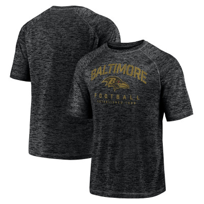 Футболка Baltimore Ravens Fanatics Black Shade Battle Ready Raglan Space-Dye ?