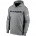 Толстовка Chicago Bears Nike Wordmark Therma Performance - Heathered Charcoal