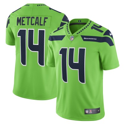 Игровая джерси DK Metcalf Seattle Seahawks Nike Vapor Limited Player - Neon Green