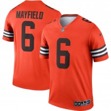 Игровая джерси Baker Mayfield Cleveland Browns Nike Inverted Legend - Orange
