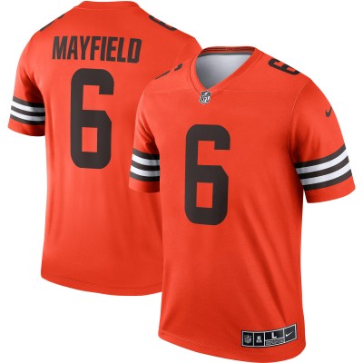 Игровая джерси Baker Mayfield Cleveland Browns Nike Inverted Legend - Orange