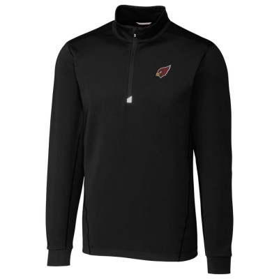 Кофта с молнией Arizona Cardinals Cutter & Buck Traverse - Black