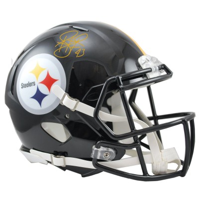 Autographed Pittsburgh Steelers Troy Polamalu Fanatics Authentic Riddell Speed Authentic Helmet