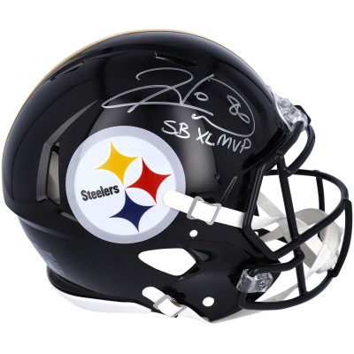 Autographed Pittsburgh Steelers Hines Ward Fanatics Authentic Riddell Speed Authentic Helmet with SB XL MVP Inscription