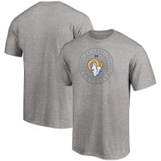 Mens Heathered Gray Los Angeles Rams Solid Recruit T-Shirt