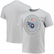 Mens Heathered Gray Tennessee Titans Solid Recruit T-Shirt