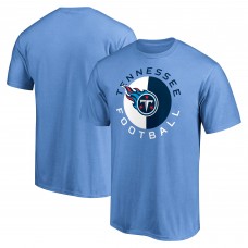 Mens Light Blue Tennessee Titans Quick Step T-Shirt