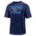 Футболка Mens Navy Tennessee Titans Nimble Feet Striated Raglan