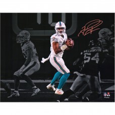 Autographed Miami Dolphins Tua Tagovailoa Fanatics Authentic 11 x 14 White Jersey Spotlight Photograph