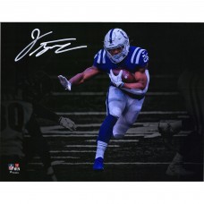 Autographed Indianapolis Colts Jonathan Taylor Fanatics Authentic 11 x 14 Stiff Arm Spotlight Photograph